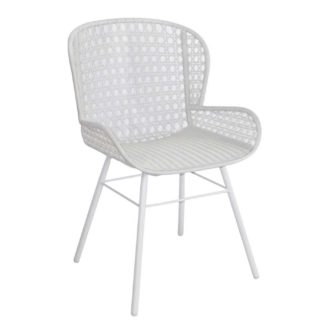 An Image of Faro Garden Dining Chair, Stone