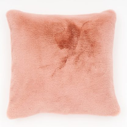 An Image of Faux Fur Rabbit Cushion - 50cm - Vapour