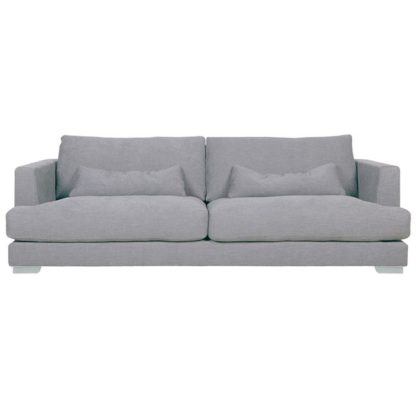 An Image of Flavin 3 Seater Sofa, Light Grey