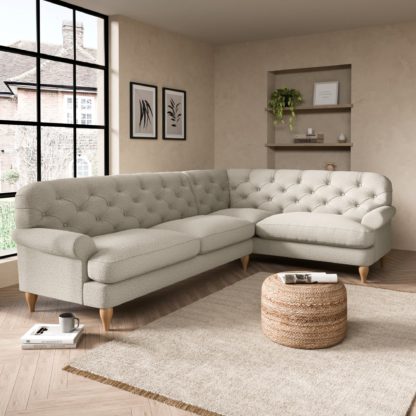 An Image of Canterbury Cosy Marl Right Hand Corner Sofa Cosy Marl Granite