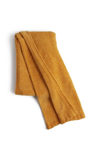 An Image of Habitat Chenile Soft Touch Throw - Gold