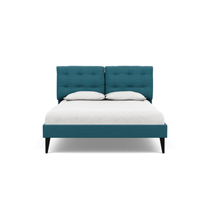 An Image of Heal's Mistral King Bed Brushed Cotton Cobalt