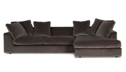 An Image of Heal's Cumulus Right Hand Facing Corner Sofa In Velvet