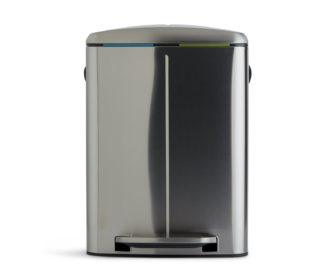 An Image of Habitat 40 Litre Recycling Bin - Stainless Steel