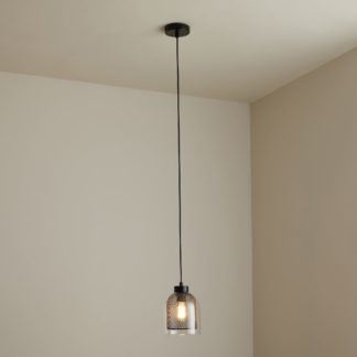 An Image of Akala 1 Light Pendant Ceiling Fitting Black