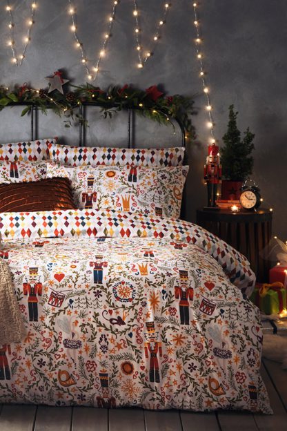 An Image of Christmas Nutcracker Double Duvet Set