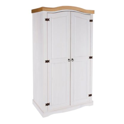 An Image of Corona 2 Door Wardrobe Grey