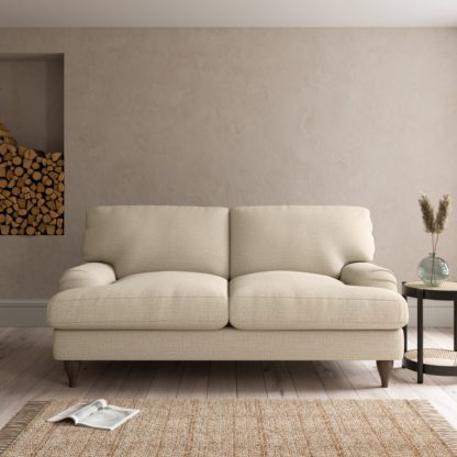 An Image of Darwin Textured Weave 2 Seater Sofa Textured Weave Graphite