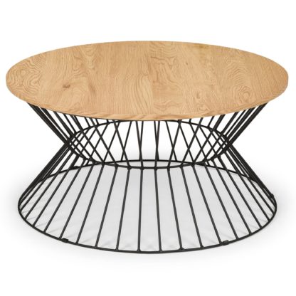 An Image of Jersey Round Wire Coffee Table Brown