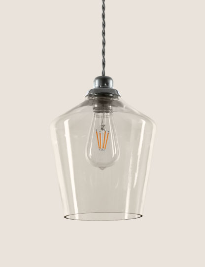 An Image of M&S Claudia Glass Easy Fit Ceiling Light