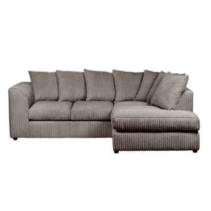 An Image of Blake Jumbo Cord Right Hand Corner Sofa Black