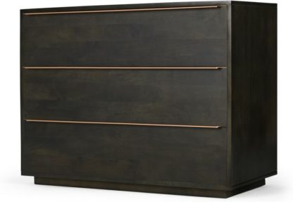 An Image of Anderson Chest of Drawers, Mocha Mango Wood & Copper