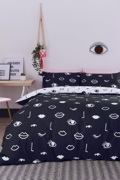 An Image of Eye Woke Up Like This King Duvet Set