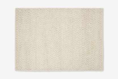 An Image of Berala Textured Wool Rug, Extra Large 200 x 300cm, Ecru