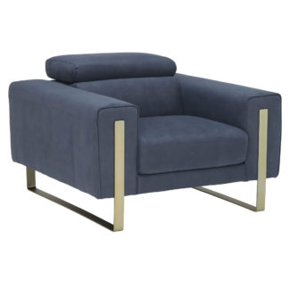 An Image of Milan Armchair, Cashmere Ocean