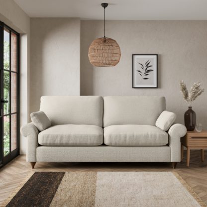 An Image of Salisbury Cosy Marl 3 Seater Sofa Cosy Marl Granite