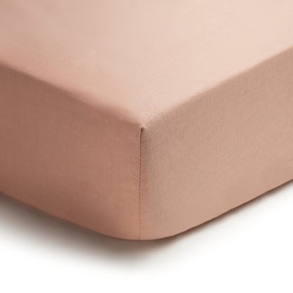 An Image of Habitat Kids Little Blush Cot Cotton Fitted Sheet