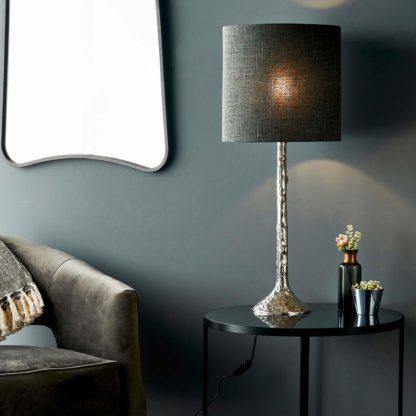 An Image of Vogue Pelosa Table Lamp Base Silver