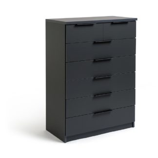 An Image of Argos Home Hallingford 5+2 Drawer Chest - Anthracite
