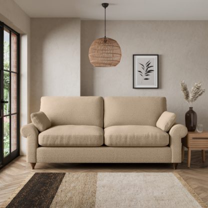 An Image of Salisbury Cosy Marl 3 Seater Sofa Cosy Marl Granite