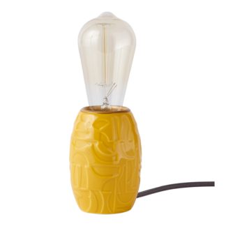 An Image of Max Ceramic Lamp - Ochre