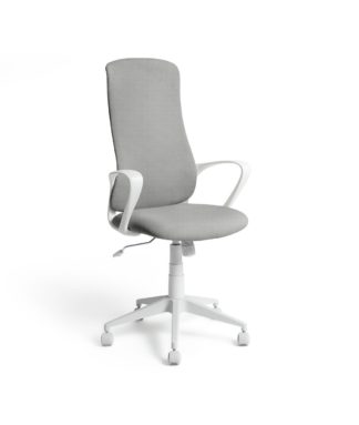 An Image of Habitat Quin Fabric Office Chair - Neutral