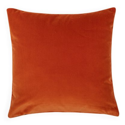 An Image of Heal's Velvet Cushion Ochre 35 x 55cm