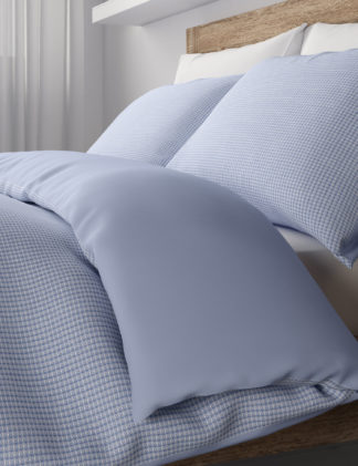 An Image of M&S Cotton Rich Waffle Bedding Set