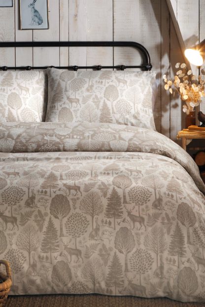 An Image of Brushed Winter Forest King Duvet Set