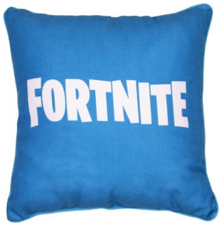 An Image of Fortnite Graphic Print Cushion - Blue - 40x40cm