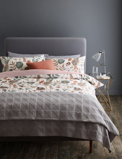 An Image of M&S Pure Cotton Floral Bedding Set