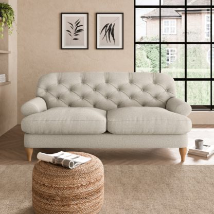 An Image of Canterbury Cosy Marl 2 Seater Sofa Cosy Marl Granite