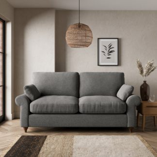 An Image of Salisbury Textured Weave 2 Seater Sofa Bed Textured Weave Graphite