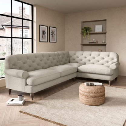 An Image of Canterbury Cosy Marl Right Hand Corner Sofa Cosy Marl Granite