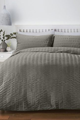 An Image of Seersucker Single Duvet Set