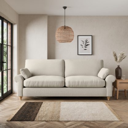 An Image of Salisbury Cosy Marl 4 Seater Sofa Cosy Marl Granite