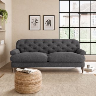 An Image of Canterbury Textured Weave 3 Seater Sofa Textured Weave Graphite