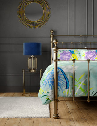 An Image of M&S Pure Cotton Bird Embroidered Bedding Set