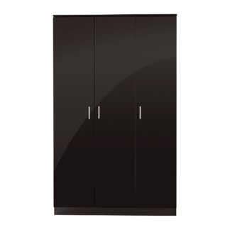 An Image of Ottawa 3 Door Wardrobe Black