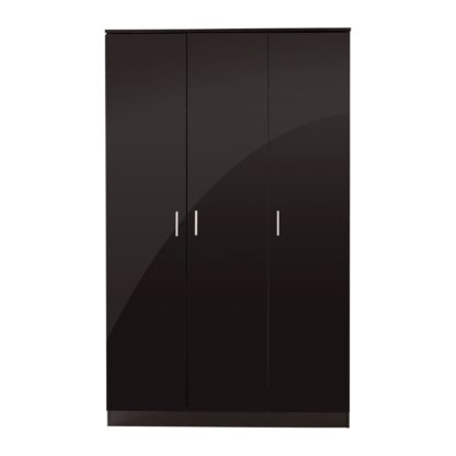 An Image of Ottawa 3 Door Wardrobe Black