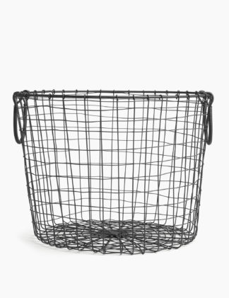 An Image of M&S Wire Round Storage Basket
