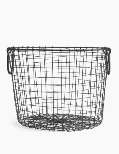 An Image of M&S Wire Round Storage Basket