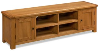 An Image of Habitat Kent 2 Door TV Unit - Oak