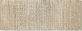 An Image of Enas Jute Runner, 70 x 200cm, White