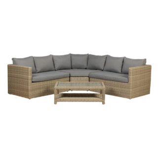 An Image of Wentworth 5 Seater Corner Lounging Set Natural