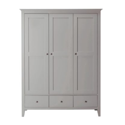 An Image of Lynton Triple Wardrobe Grey