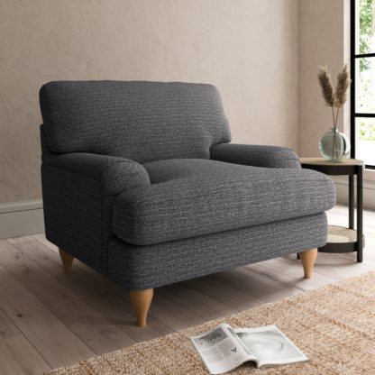 An Image of Darwin Textured Weave Armchair Textured Weave Graphite