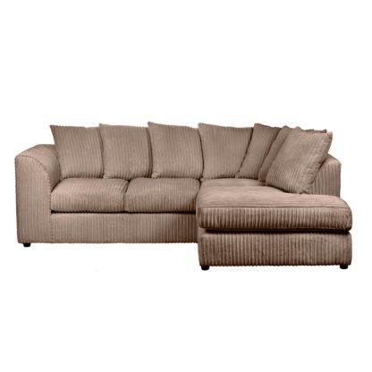 An Image of Blake Jumbo Cord Right Hand Corner Sofa Black