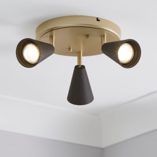 An Image of Grove 3 Light Spotlight Fitting Gold