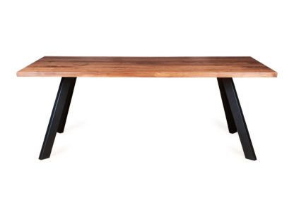 An Image of Heal's Madrid Table 200x90cm Oiled Walnut Straight Edge Not Filled